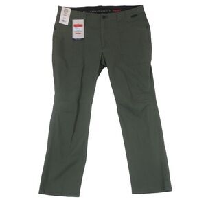 New Wrangler ATG Pants Womens 18S Green Sierra Slim‎ Fit All Terrain Gear Hiking